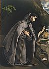 St. Francis Venerating the Crucifix by El Greco